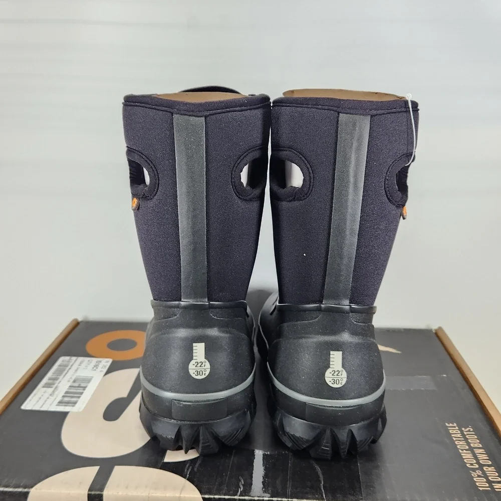 Bogs Arcata II LCE Snow Boots Kids Size 4 Black Waterproof Insulated Winter